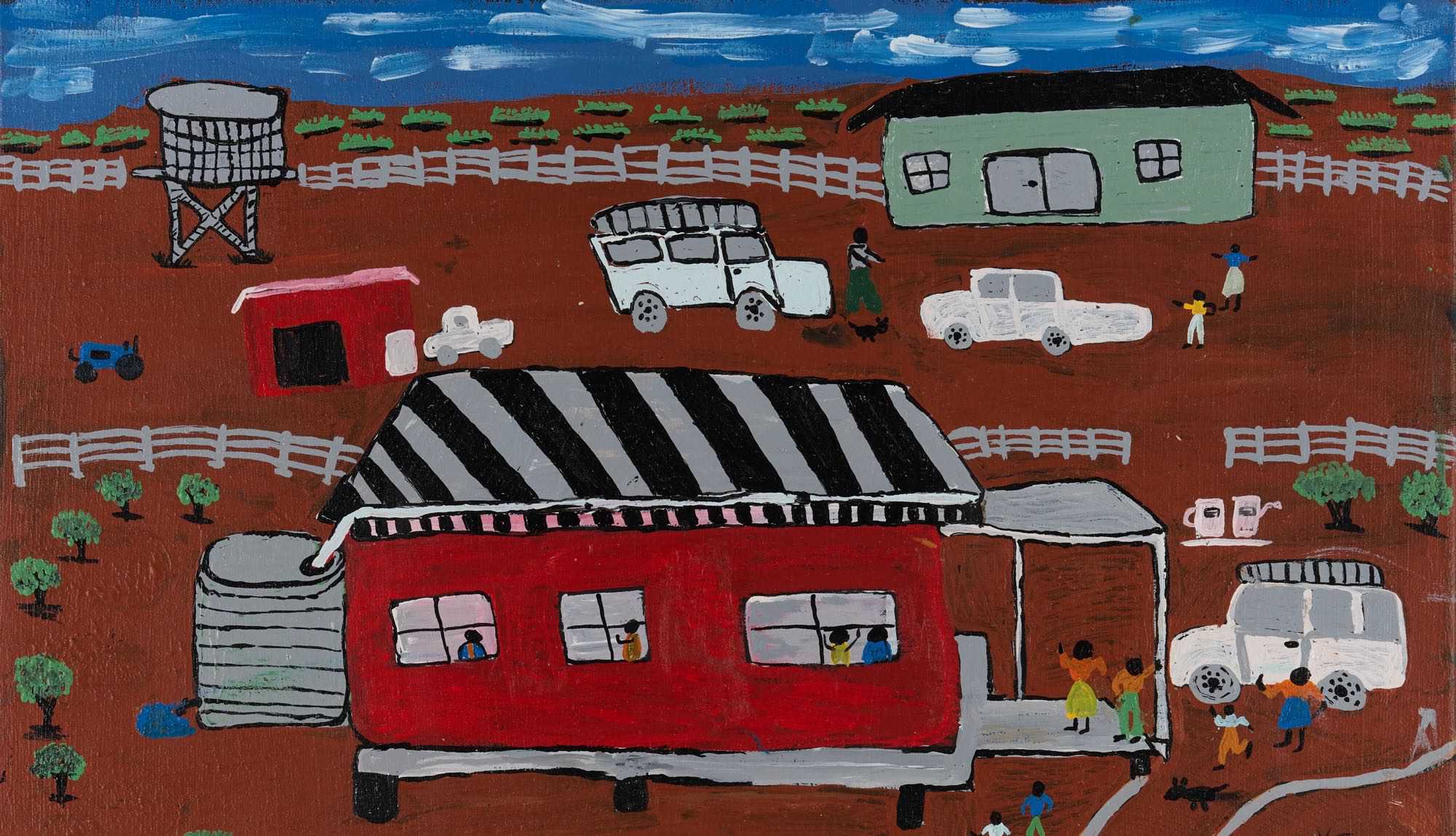 Susan Young, <em>Ilkurlka Roadhouse</em> (detail), 2024, Spinifex Arts Project, courtesy of AACHWA & PICA, © the artist, photo: Rebecca Mansell
